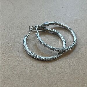 Elegant Silver Hoop Earrings